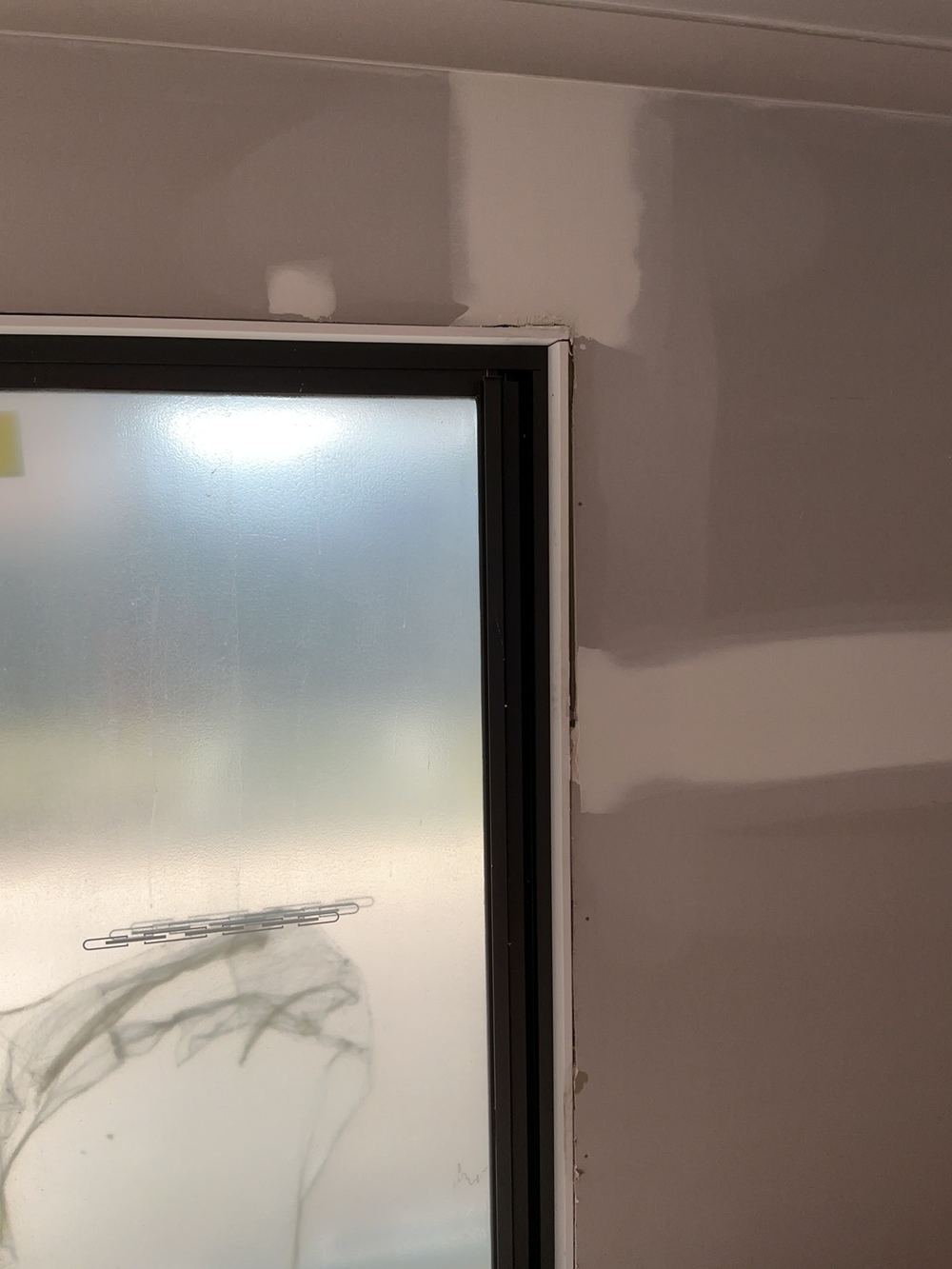 Window architraves not yet fitted, Cobbitty