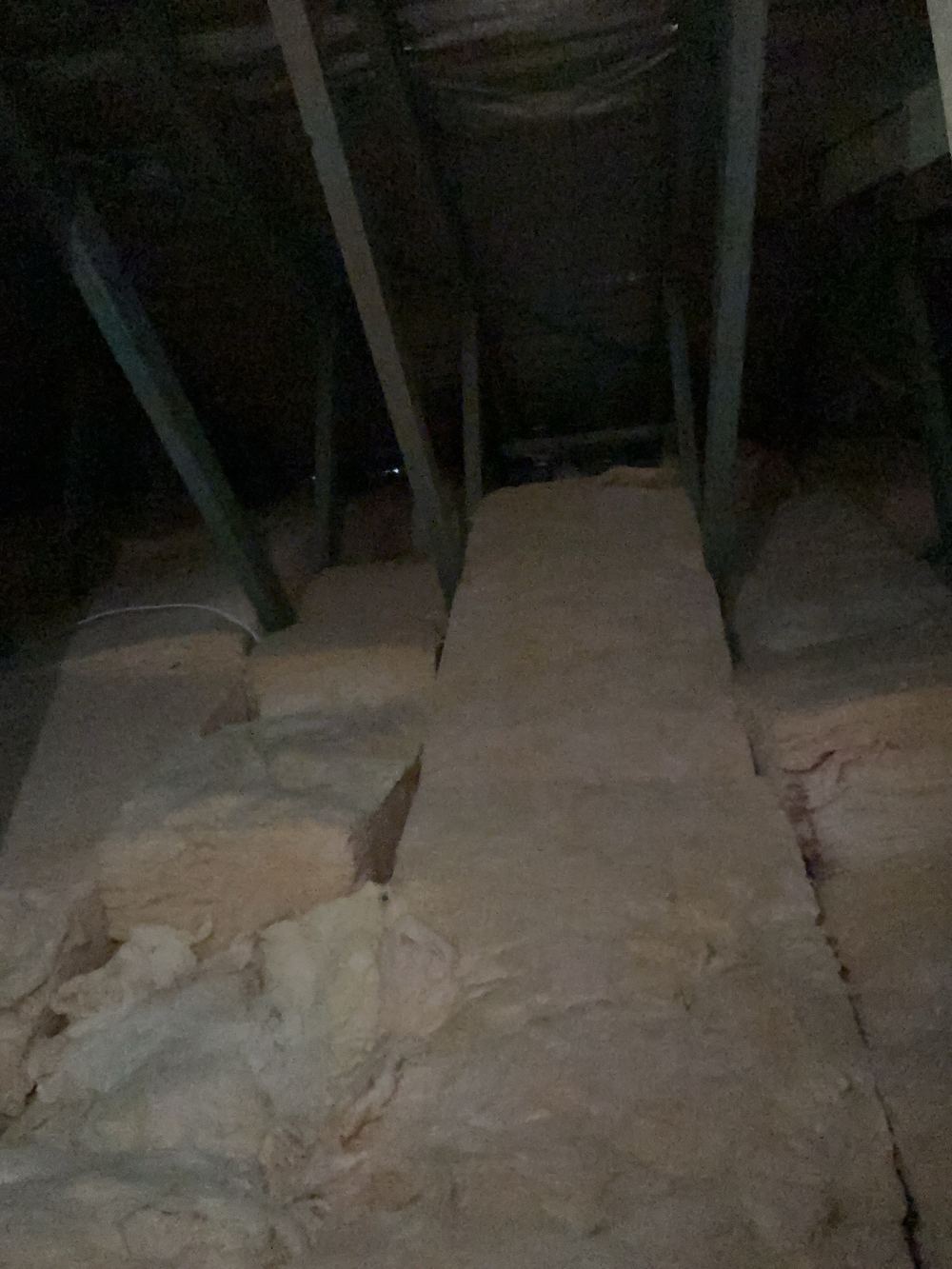 Damaged roof sarking, found during a handover inspection in Cobbitty